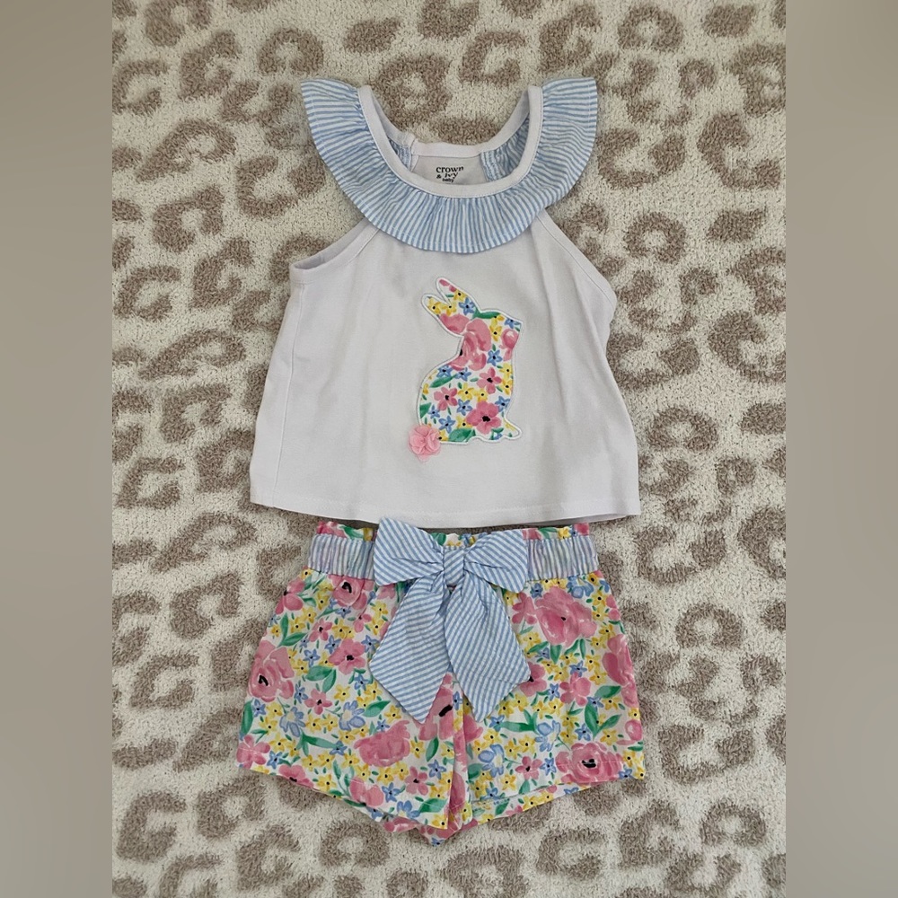 Baby Girl Clothes - Bunny Short/Top Set